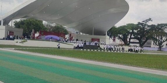 Kondisi Lapangan Merdeka Medan yang diabadikan pada Rabu (24/9/2025)

