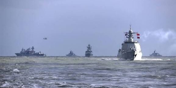 Latihan Angkatan Laut Bersama Rusia dengan China