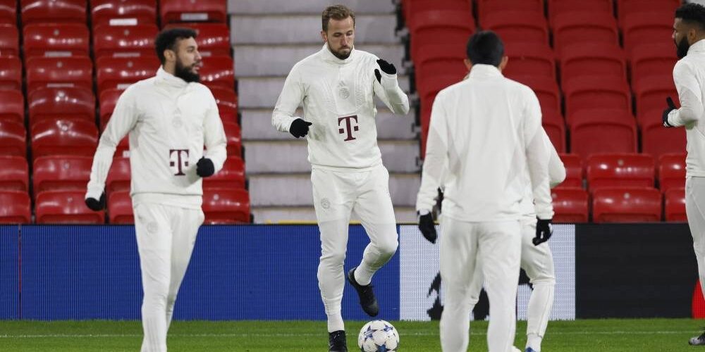 Latihan Bayern Munchen jelang pertandingan lawan MU