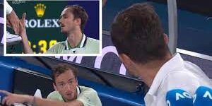 Ledakan amarah Daniil Medvedev terhadap wasit