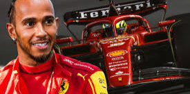 Lewis Hamilton dengan Ferrari di F1