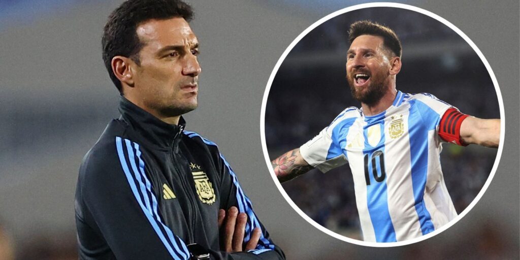 Lionel Scaloni dengan Lionel Messi