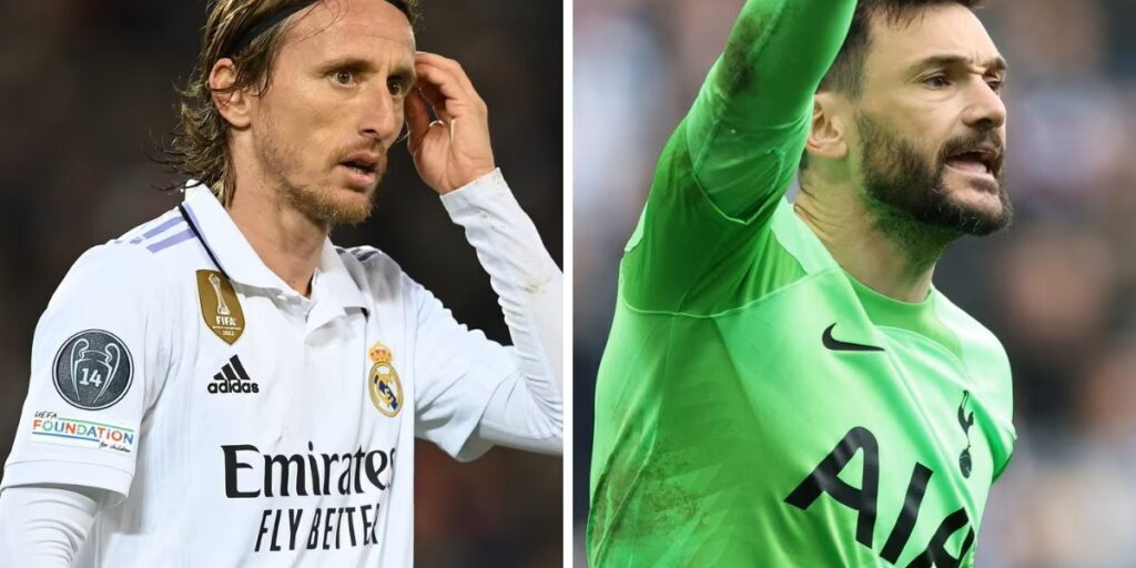 Luka Modric dan Hugo Lloris