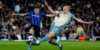 Manchester City bermain imbang dengan  Inter Milan