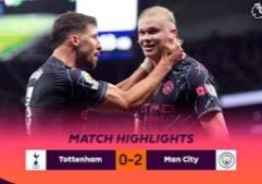 Manchester City mengalahkan Spurs 2-0