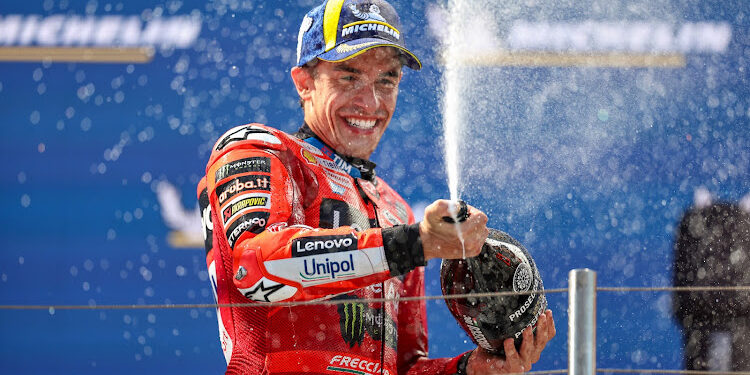 Marc Marquez dari Ducati, Juara Grand Prix Hungaria