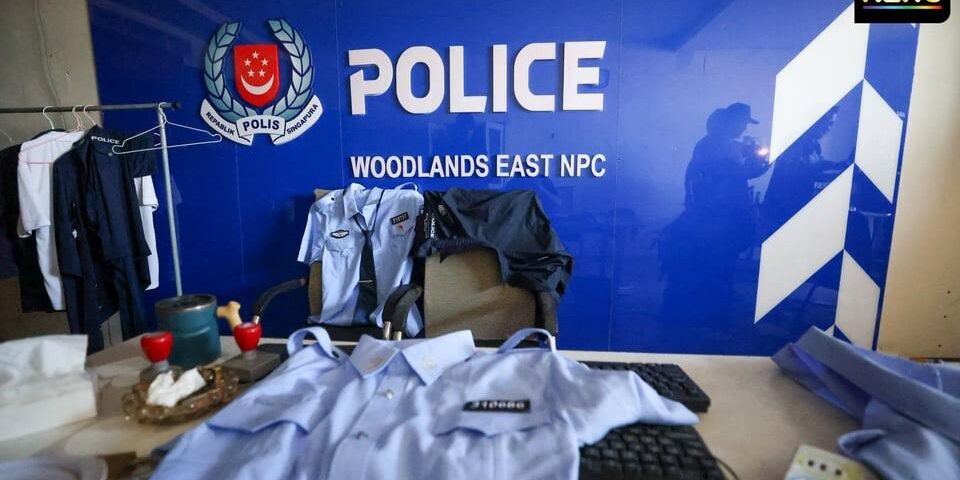 Markas Polisi palsu di Kompleks  Penipuan Kamboja