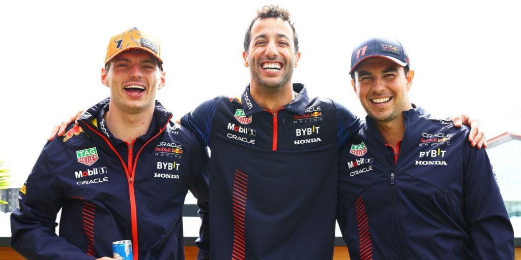 Max Verstappen,Daniel Ricciardo dan Sergio Perez