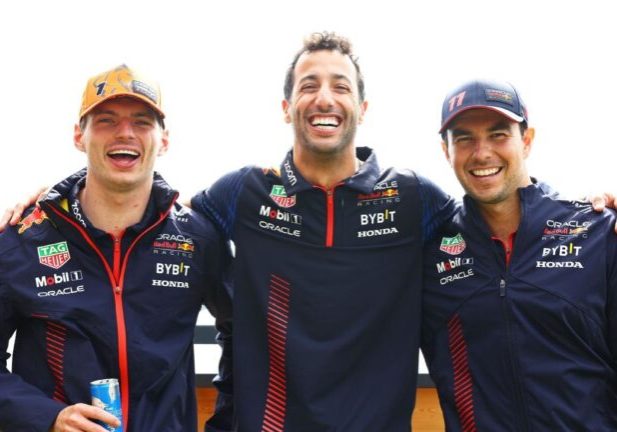 Max Verstappen,Daniel Ricciardo dan Sergio Perez