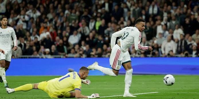 Mbappe cetak 2 gol untuk Real Madrid