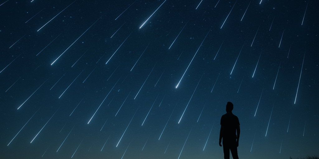 i;ustrasi hujan meteor perseid