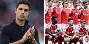 Mikel Arteta dengan tim Arsenal