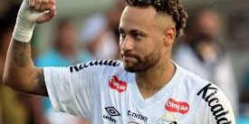 Neymar cetak 2 gol untuk Santos