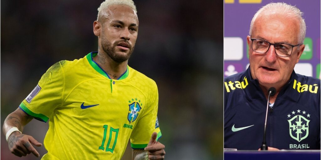 Neymar dan pelatih Dorival Jr