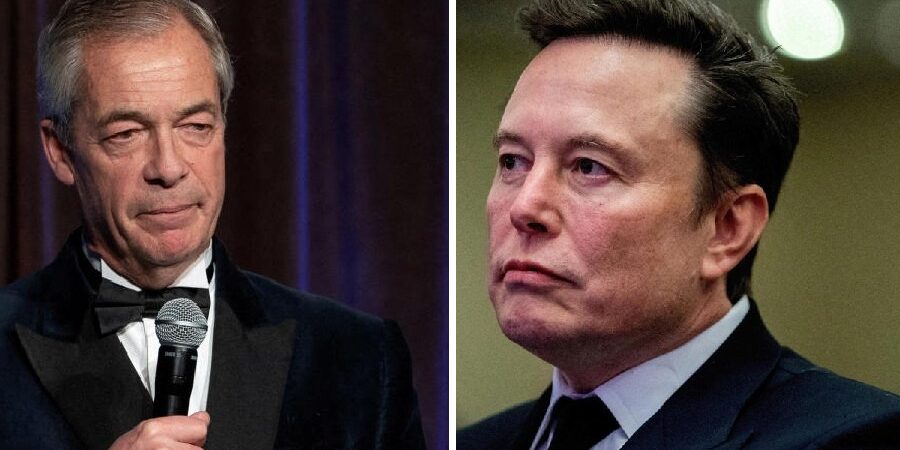 Nigel Farage dan Elon Musk