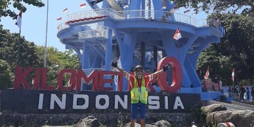 Denni Sudiyono sampai di Titik Nol Indonesia