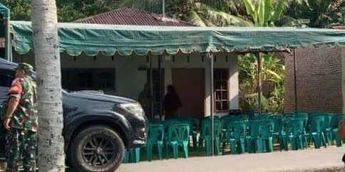 Rumah duka Praka Rico Pramudia, prajurit TNI yang gugur sebagai pasukan perdamaian PBB di Lebanon