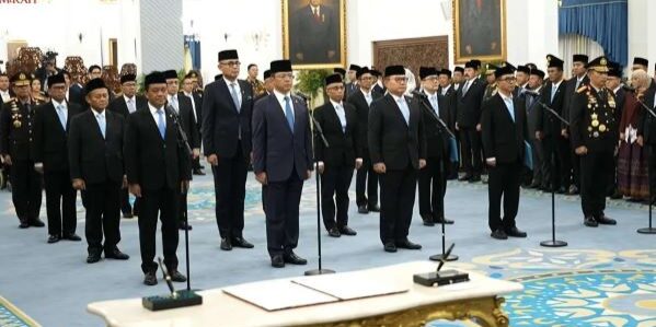 Pelantikan Menteri Kabinet Merah Putih di Istana Negara Jakarta 1 Oktober 2026 (Foto: Dok/BPMI Setpres)