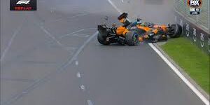 Oscar Piastri dari McLaren mengalami kecelakaan
