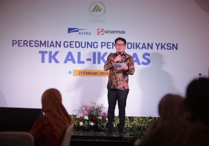 Managing Director Sinar Mas Ferry Salman menyampaikan kata sambutan