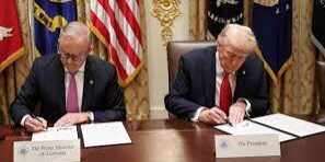 PM Anthony Albanese dengan Presiden Trump