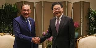 PM Anwar Ibrahim dengan PM Lawrence Wong