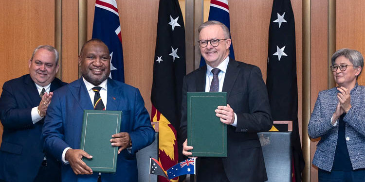  PM James Marape bersama PM Anthony Albanese