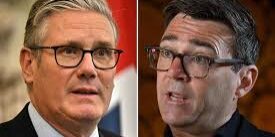 PM Keir Starmer dengan rivalnya Andy Burnham