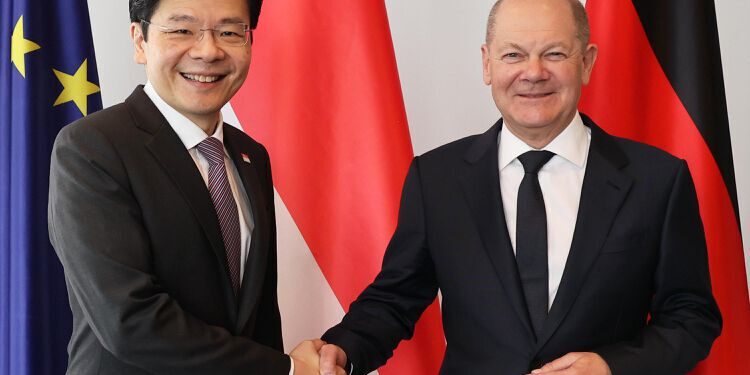 PM Lawrence Wong dan Kanselir Olaf Scholz 