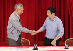 PM Lee Hsien Loong bersama DPM Lawrence Wong