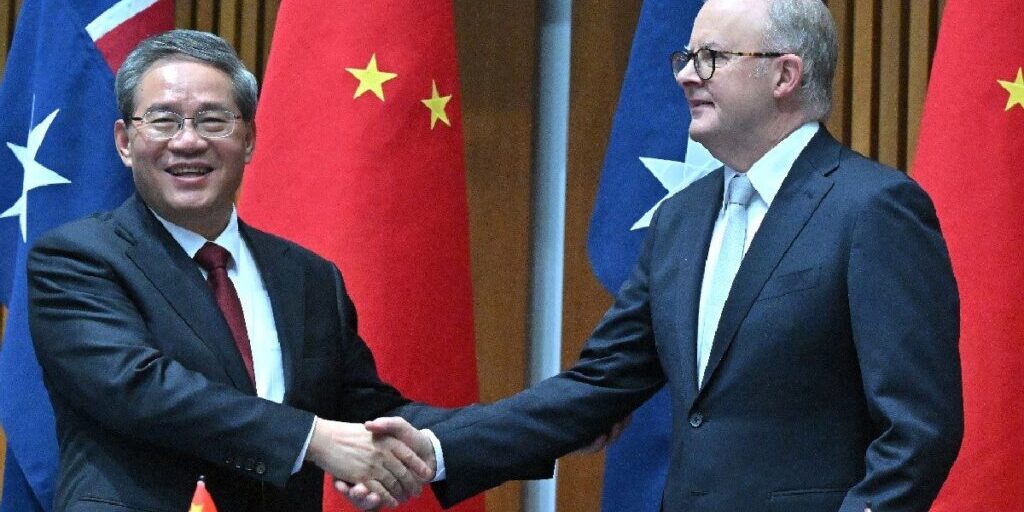 PM Li Qiang dengan PM Anthony Albanese