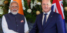 PM Narendra Modi dengan PM Christopher Luxon