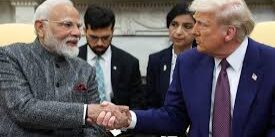 PM Narendra Modi dengan Presiden Trump