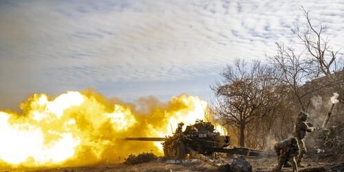 Pasukan Rusia bombardir Bakhmut 