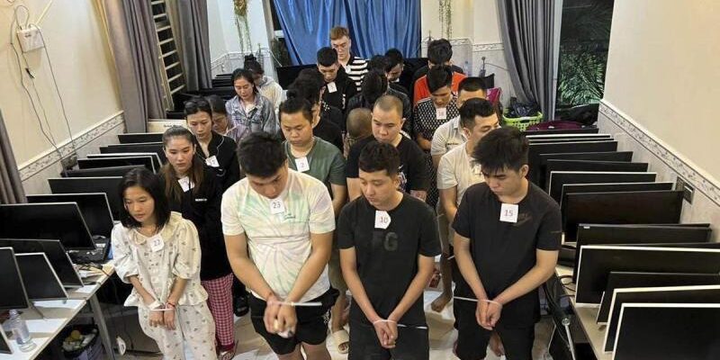 Pelaku penipuan daring di Kamboja yang tertangkap