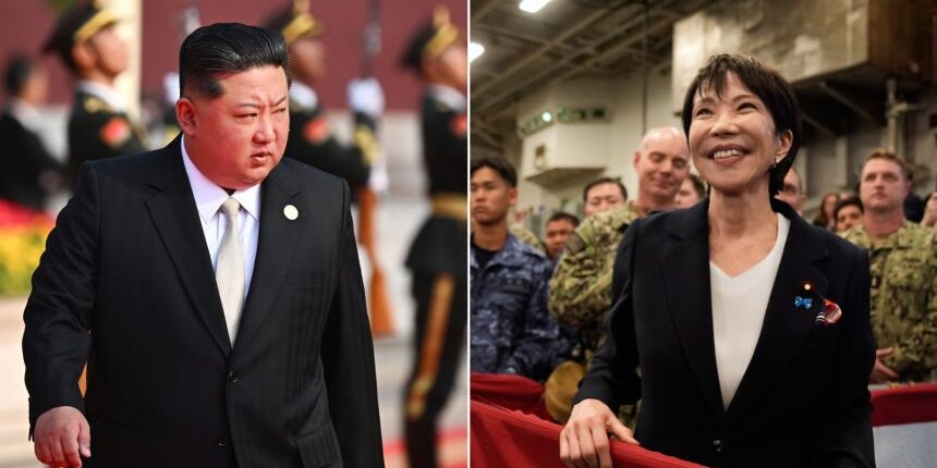 Pemimpin Korut Kim Jong Un dan PM Sanae Takaichi