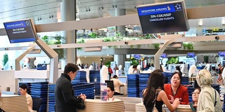 Penerbangan Singapura ke Jakarta Dibatalkan