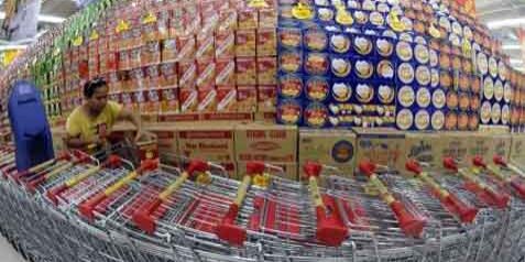 ilustrasi penjual eceran