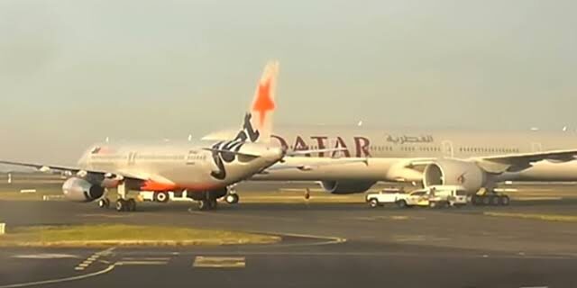 Pesawat Jetstar nyaris tabrakan dengan Qatar Airways