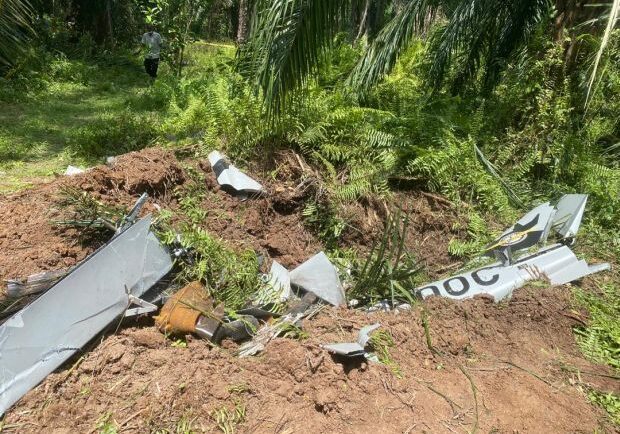 Pesawat Ringan jatuh didekat kota di Selangor