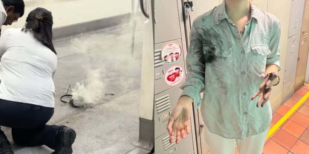 Power Bank terbakar di MRT Singapura