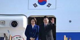 Presiden Lee Jae Myung beserta istri bertolak ke China