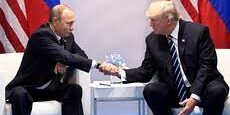 Presiden Putin dengan Presiden Trump