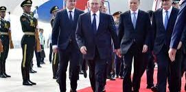 Presiden Putin tiba di Tianjin - China