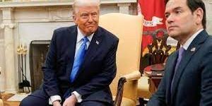 Presiden Trump bersama Menlu Marco Rubio