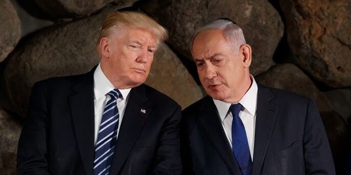 Presiden Trump dengan PM Netanyahu