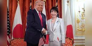 Presiden Trump dengan PM Sanae Takaichi