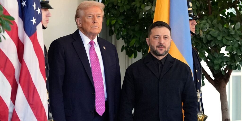 Presiden Trump dengan Presiden Zelenskyy