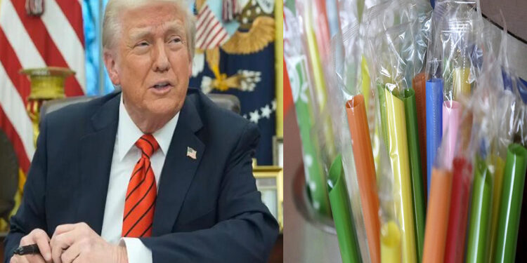 Presiden Trump dorong pemakaian sedotan plastik