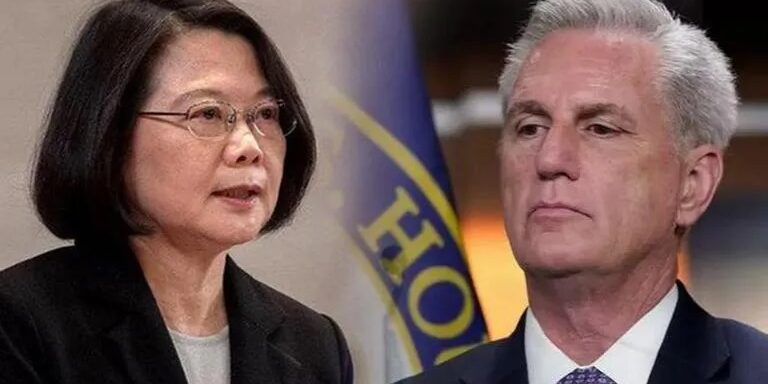 Presiden Tsai Ing-wen dan Ketua DPR AS Kevin McCarthy